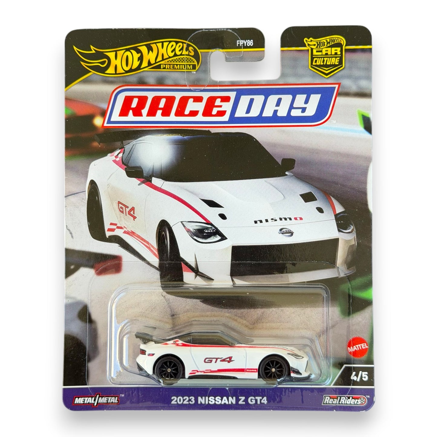 Hot Wheels Premium - 2023 Nissan Z GT4 - Race Day 4/5 (HRV73)