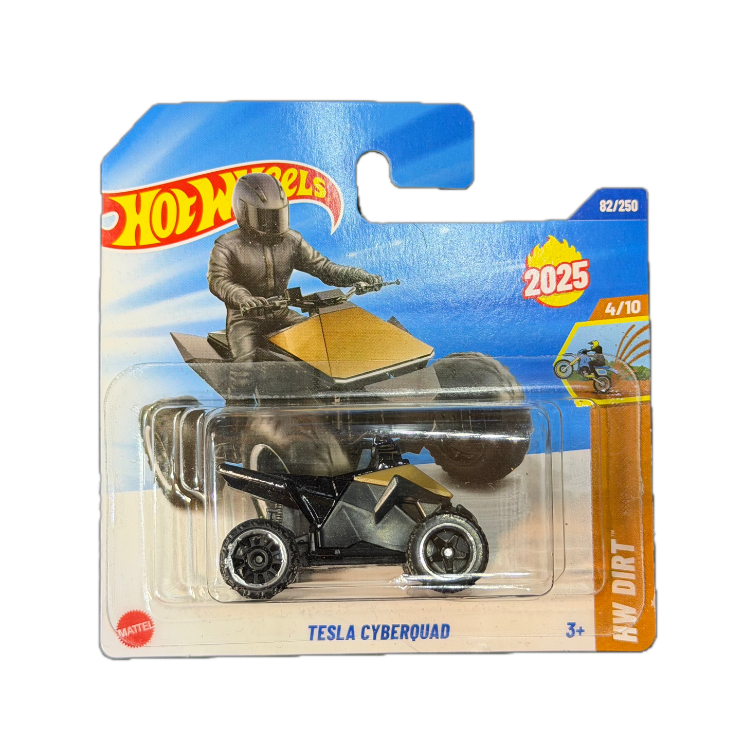 Hot Wheels 2025 - Tesla Cyberquad - HW Dirt - 4/10 (HYX91) - MiniWheels