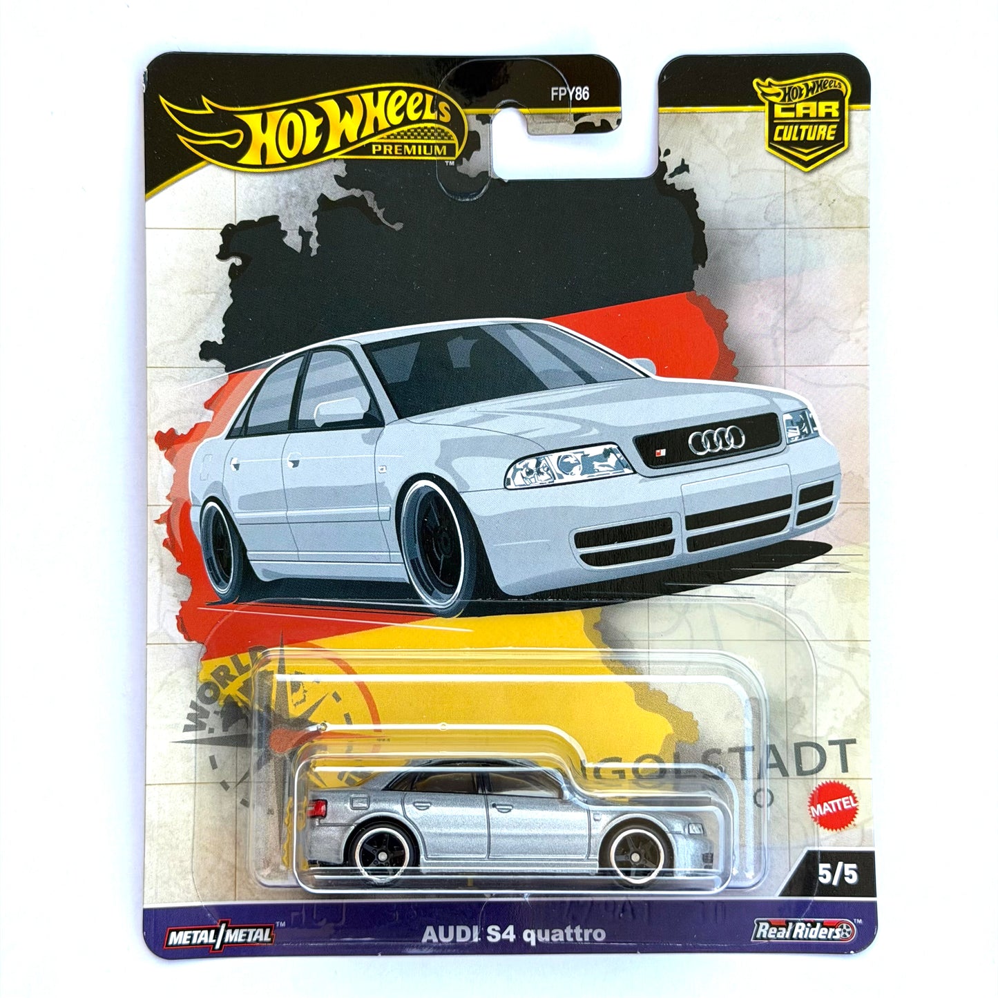 Hot Wheels Premium - Audi S4 Quattro - Car Culture - 5/5 (HRV81)