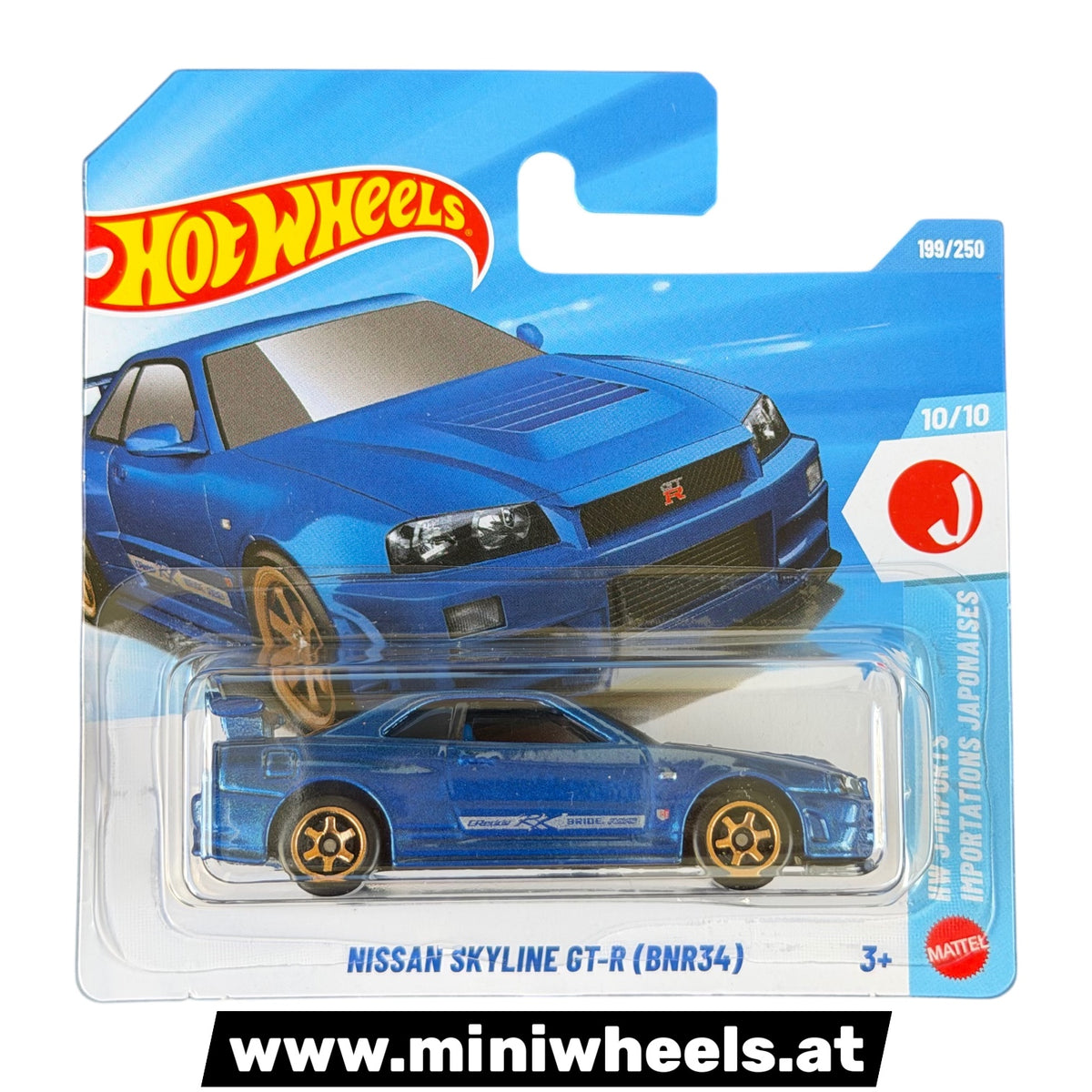 Hot Wheels 2026 - Nissan Skyline GT-R (BNR34) - HW J-Imports - 10/10 (JJK35)