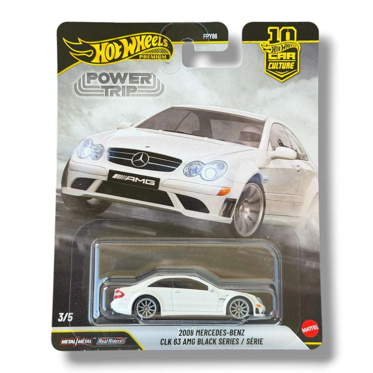 Hot Wheels Premium - 2008 Mercedes-Benz CLK 63 AMG Black Series - Power Trip 3/5 (JKF29)