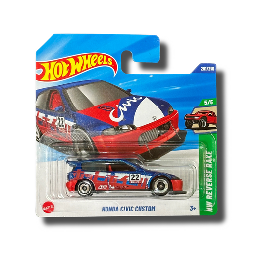 Hot Wheels 2025 - Honda Civic Custom - HW Reverse Rake - 5/5 (JBB22)