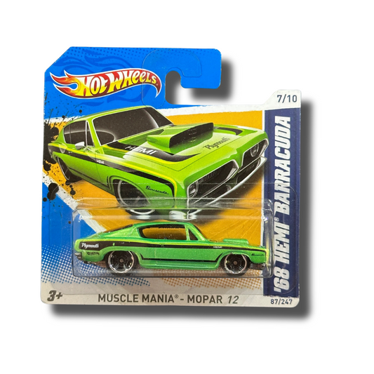 Hot Wheels 2012 - ´68 Plymouth Hemi Barracuda - Muscle Mania Mopar - (V5390)