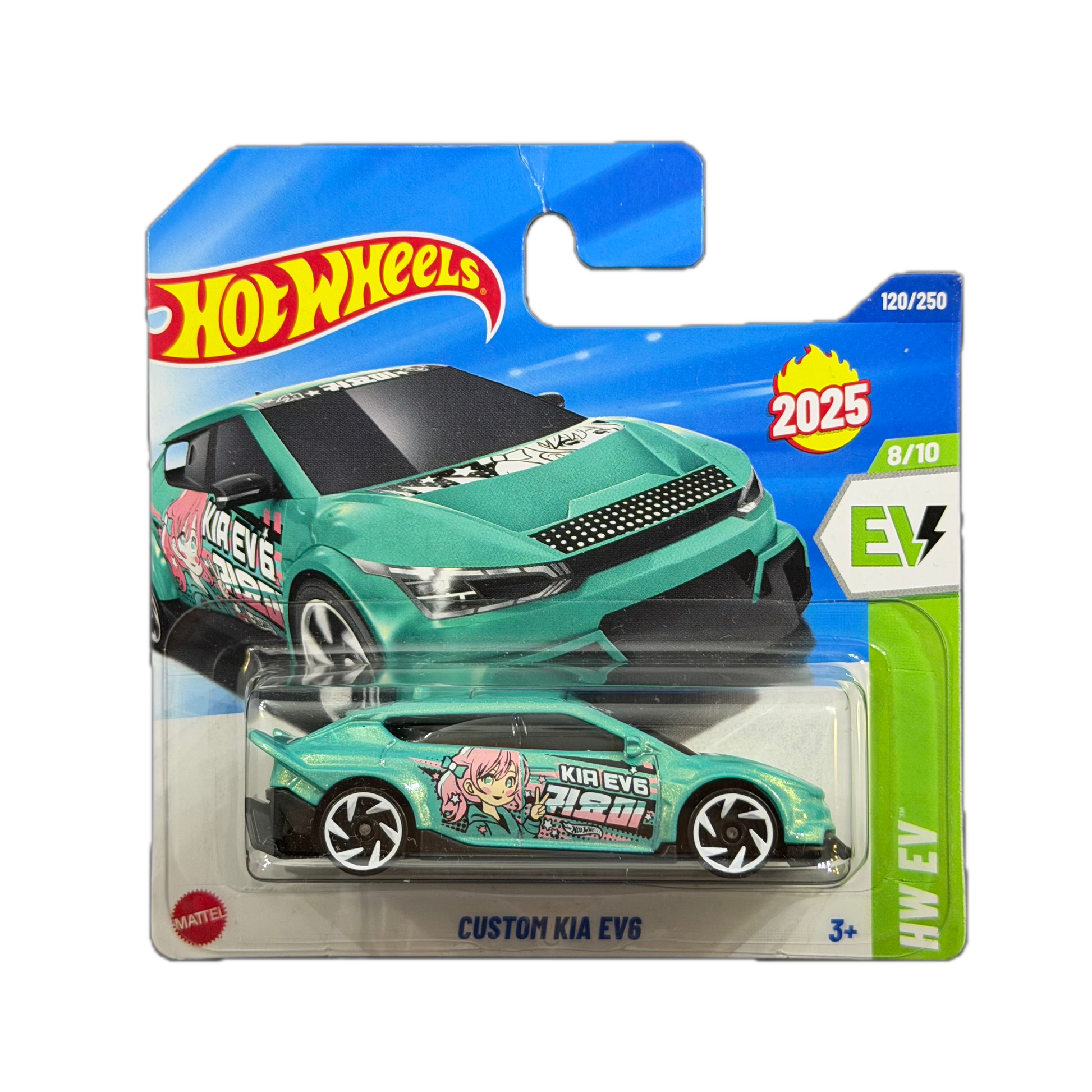 Hot Wheels 2025 - Custom Kia EV6 - HW EV - 8/10 (HYX63) - MiniWheels