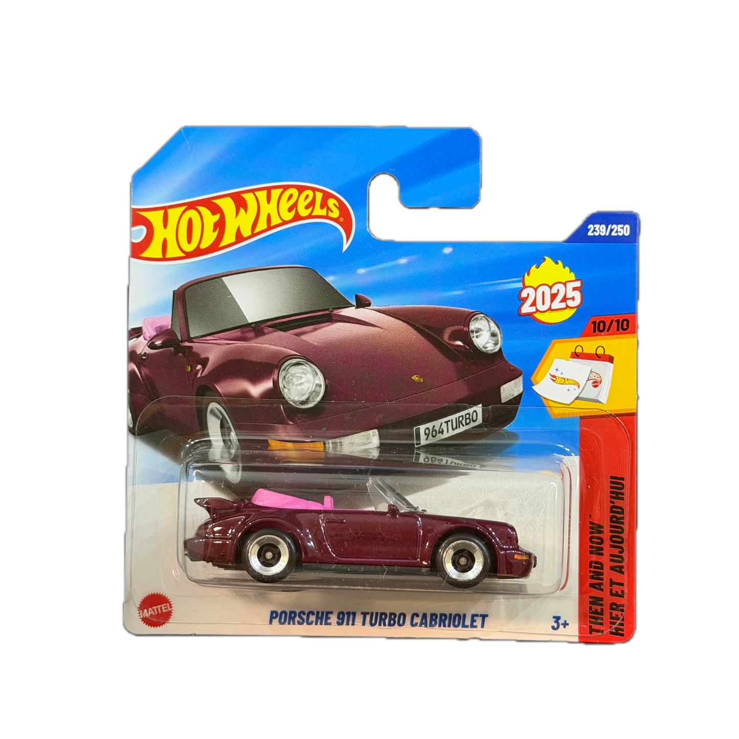 Hot Wheels 2025 - Porsche 911 Turbo Cabriolet - Then and Now - 10/10 (HYW37) - MiniWheels