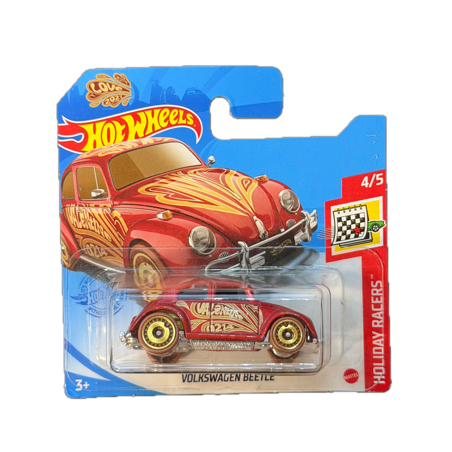 Hot Wheels 2021 - Volkswagen Beetle - Holiday Racers - 4/5 (GRY79) - MiniWheels