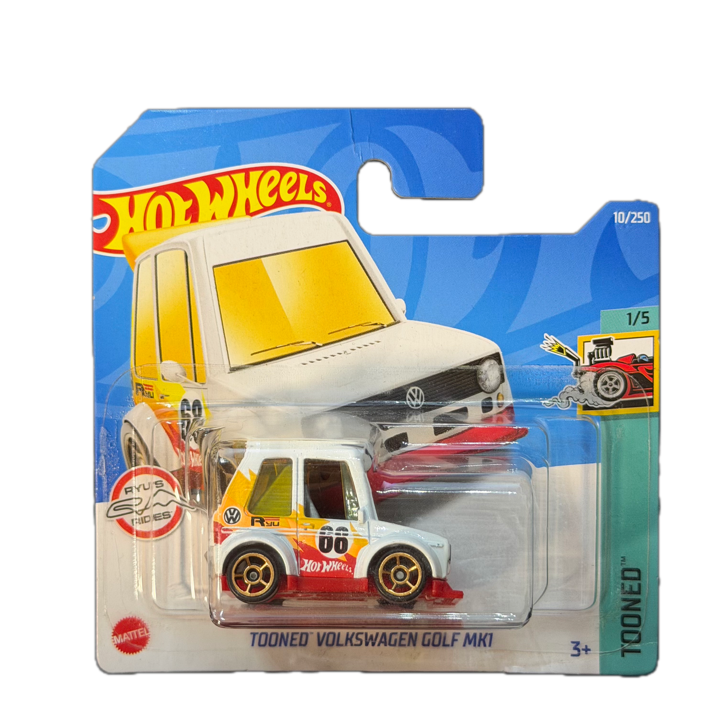 Hot Wheels 2022 - Tooned Volkswagen Golf MK1 - Tooned - 1/5 (HCT27) - MiniWheels
