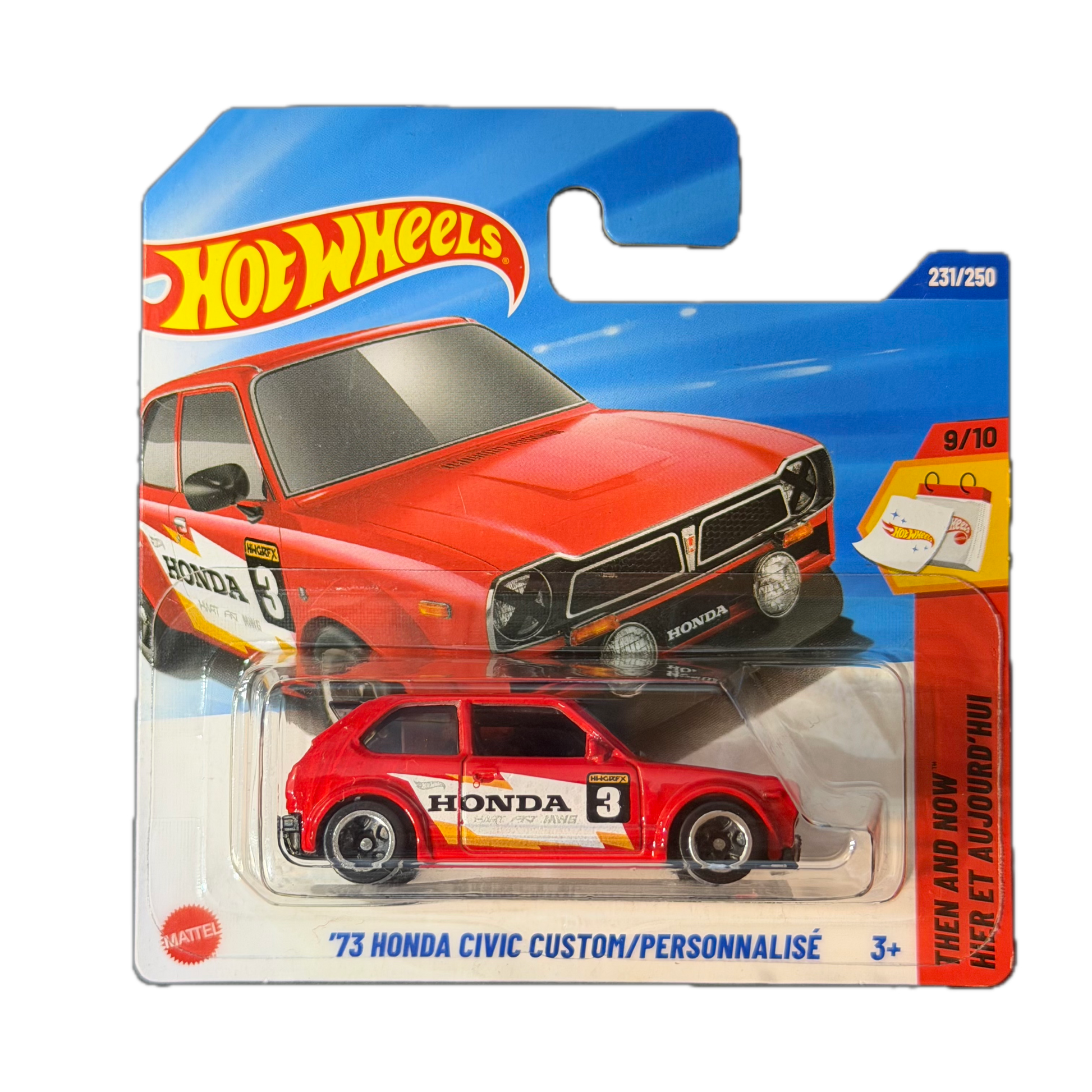Hot Wheels 2025 - ´73 Honda Civic Custom - Then and Now - 9/10 (JBB42) - MiniWheels
