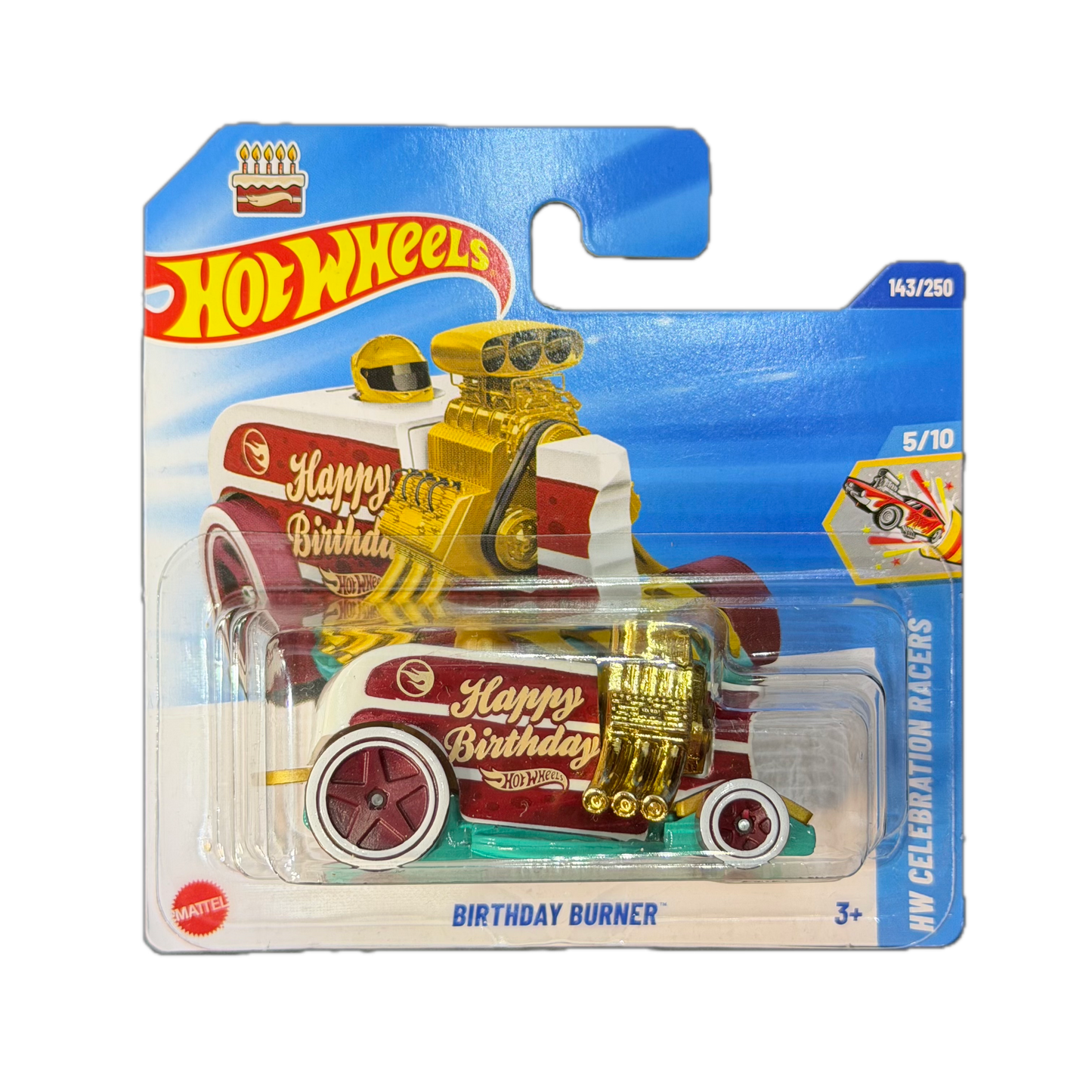 Hot Wheels 2025 - Birthday Burner - HW Celebration Racers - 5/10 (JBC26) - MiniWheels