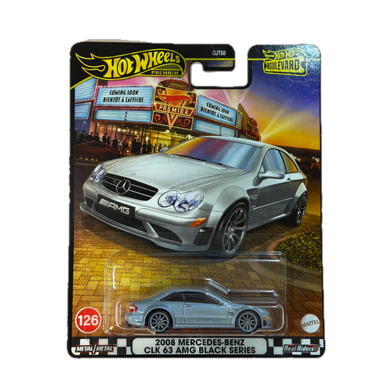 Hot Wheels Premium - 2008 Mercedes-Benz CLK 63 AMG Black Series - Boulevard (GJT68)