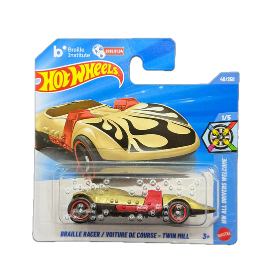 Hot Wheels 2026 - Braille Racer - HW All Drivers Welcome - 1/5 (JJJ11)