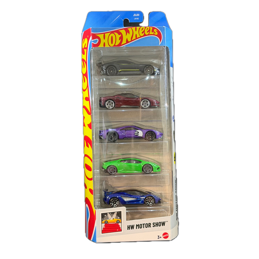 Hot Wheels 5 Pack - HW Motor Show - (JBJ89)