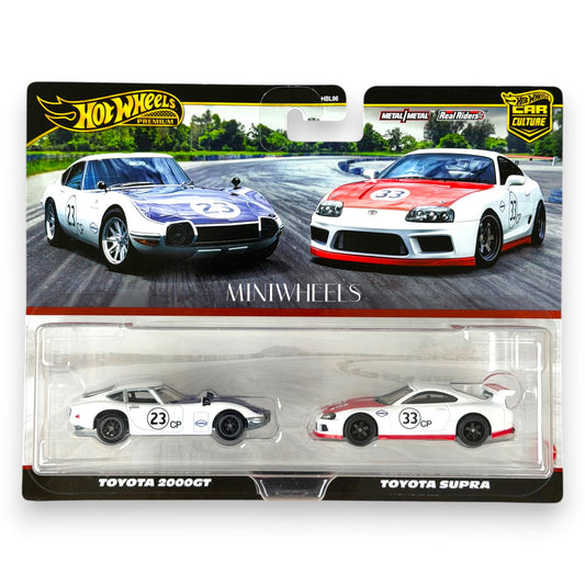 Hot Wheels Premium 2-Pack - Toyota 2000GT & Toyota Supra - (JBL03)