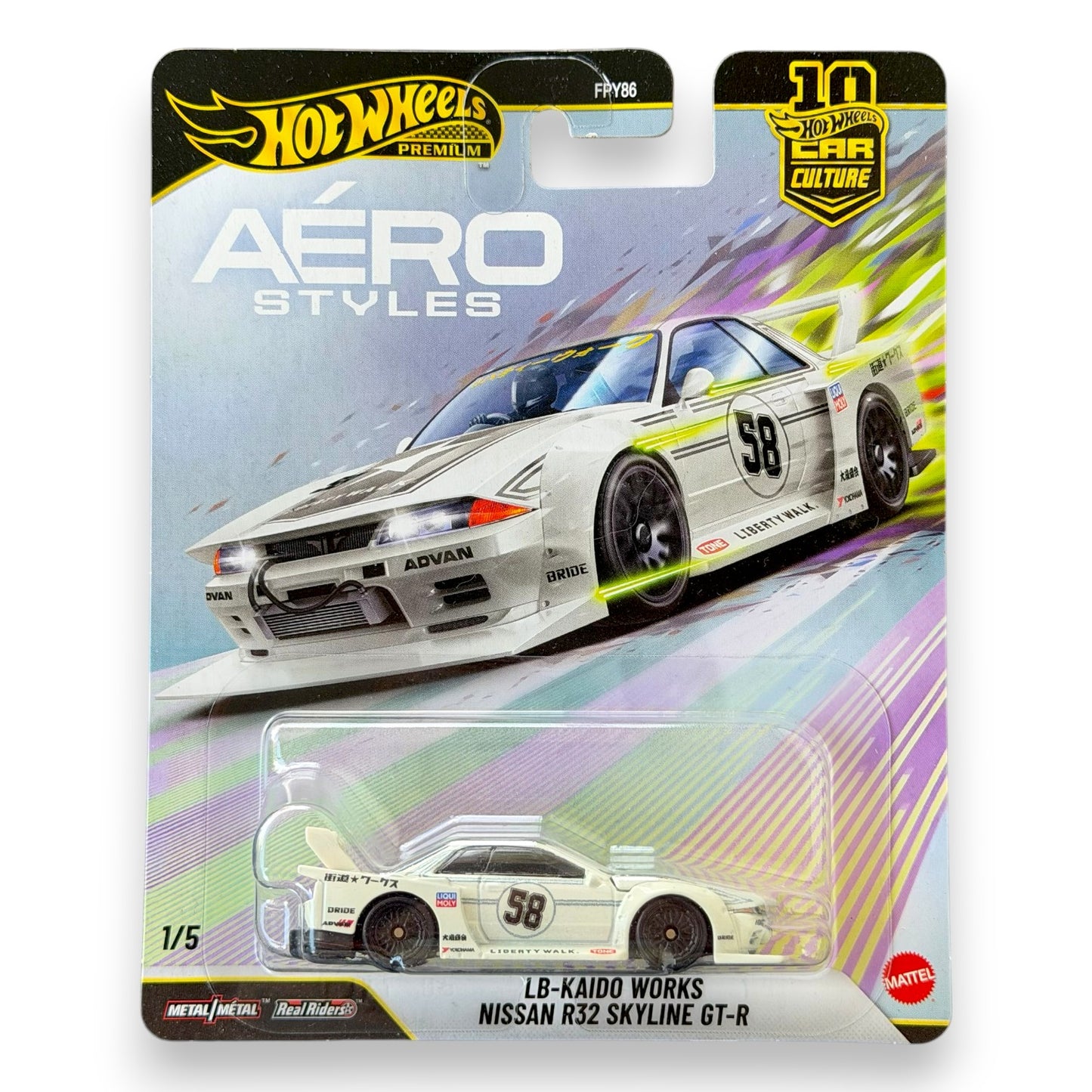 Hot Wheels Premium - LB-Kaido Works Nissan R32 Skyline GT-R - Aero Styles (JKF05)