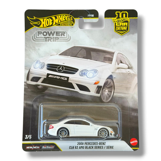 Hot Wheels Premium - 2008 Mercedes-Benz CLK 63 AMG Black Series - Power Trip 3/5 (JKF29)