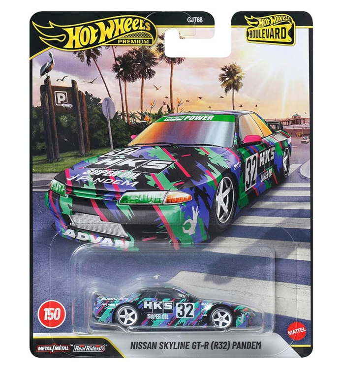 Hot Wheels Premium - Nissan Skyline GT-R (R32) Pandem - Boulevard #150 (JHW41)